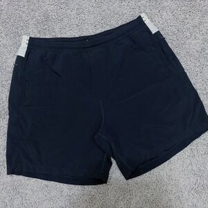 Birddogs Shorts Lined Performance Athletic Colorblock 6.5" Navy White Mens XL